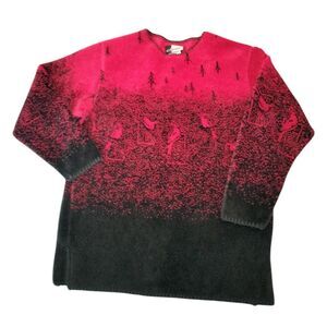 Vintage Red Cardinal Sweater